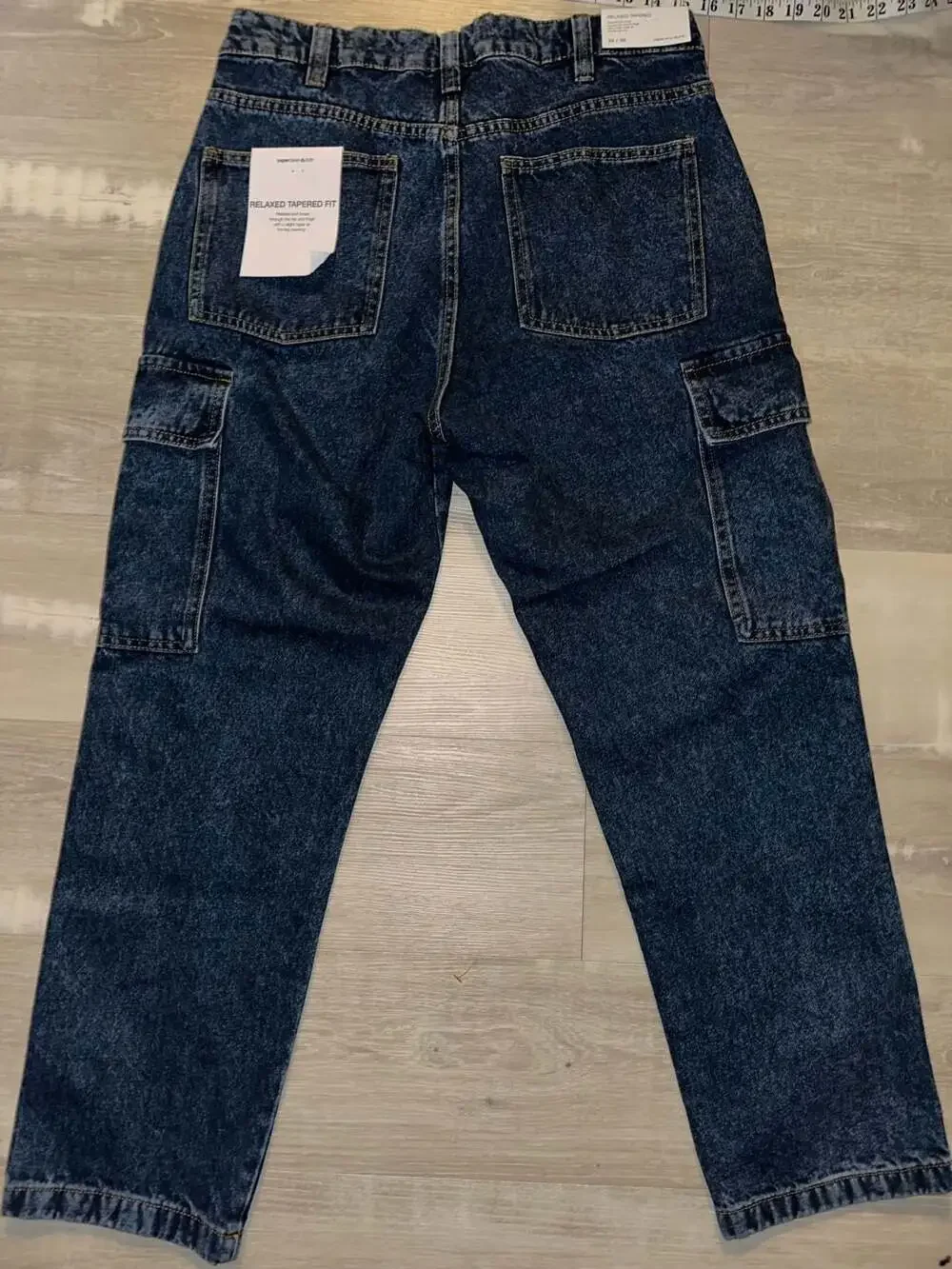 paper denim & cloth Relaxed Tapered Fit Cargo Jeans